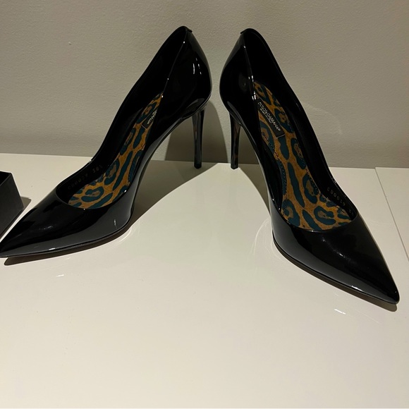 Dolce and Gabbana Patent Leather Heels - Picture 1 of 7